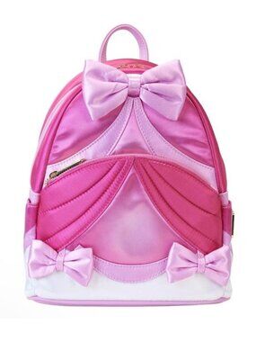 Loungefly Disney Cinderella 75th Anniversary Pink Bow Dress Mini Backpack NWT